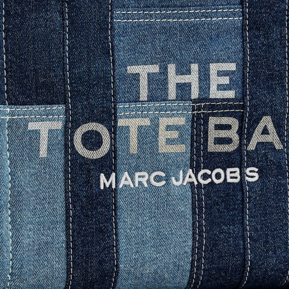 Marc Jacobs The Tote Bag Denim Small Tote Bag - Picture 5 of 7